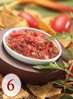 Dice fresh salsa, loaded with lycopene